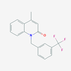 4-methyl-1-[3-(trifluoromethyl)benzyl]-2(1H)-quinolinone