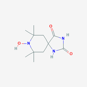 molecular formula C11H19N3O3 B018357 rac-2,2,6,6-Tetramethylpiperidine-N-oxyl-4, 4-(5-spirohydantoin) CAS No. 15871-56-4