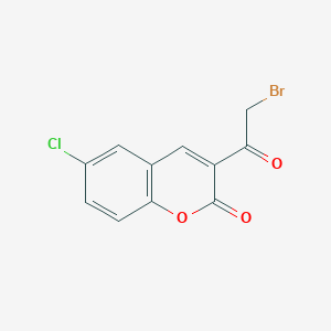 2H-1-Benzopyran-2-one, 3-(bromoacetyl)-6-chloro-