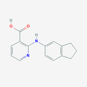 3-Pyridinecarboxylic acid, 2-[(2,3-dihydro-1H-inden-5-yl)amino]-