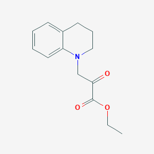 B183579 ethyl 3-(3,4-dihydroquinolin-1(2H)-yl)-2-oxopropanoate CAS No. 152712-44-2