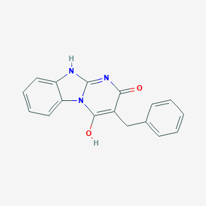 Pyrimido(1,2-a)benzimidazol-2(1H)-one, 4-hydroxy-3-(phenylmethyl)-
