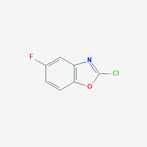 molecular formula C7H3ClFNO B183587 2-CHLORO-5-FLUOROBENZOXAZOLE CAS No. 135533-78-7