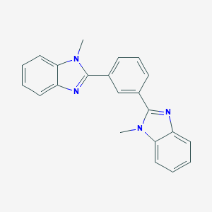 molecular formula C22H18N4 B183602 1,3-Bis(1-methyl-1H-benzo[d]imidazol-2-yl)benzene CAS No. 141045-26-3