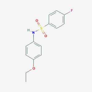 molecular formula C14H14FNO3S B183604 N-(4-ethoxyphenyl)-4-fluorobenzenesulfonamide CAS No. 91308-53-1