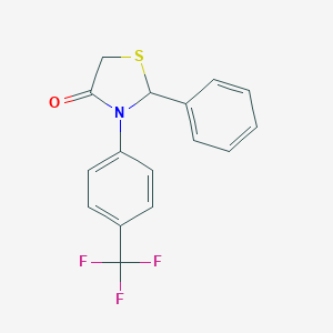 2-Phenyl-3-[4-(trifluoromethyl)phenyl]-1,3-thiazolidin-4-one