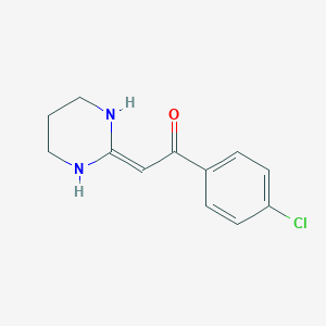 Ethanone, 1-(4-chlorophenyl)-2-(tetrahydro-2(1H)-pyrimidinylidene)-