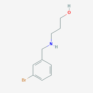 molecular formula C10H14BrNO B183618 3-[(3-Bromobenzyl)amino]propan-1-ol CAS No. 721958-92-5