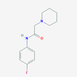 molecular formula C13H17FN2O B183623 1-Piperidineacetamide, N-(4-fluorophenyl)- CAS No. 37163-41-0