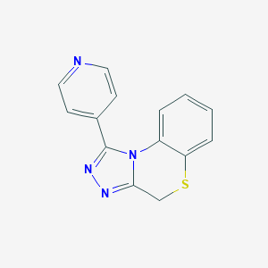molecular formula C14H10N4S B183628 1-(4-Pyridinyl)-4H-(1,2,4)triazolo(3,4-c)(1,4)benzothiazine CAS No. 93299-89-9