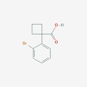 molecular formula C11H11BrO2 B183634 1-(2-Bromophenyl)cyclobutane-1-carboxylic acid CAS No. 151157-44-7