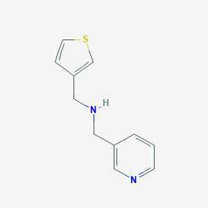 molecular formula C11H12N2S B183643 1-(pyridin-3-yl)-N-(thiophen-3-ylmethyl)methanamine CAS No. 892592-60-8
