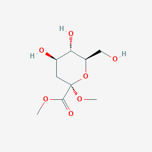 Methyl (Methyl 3-Deoxy-D-arabino-heptulopyranosid)uronate