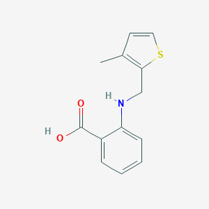 2-{[(3-methyl-2-thienyl)methyl]amino}benzoic acid