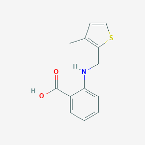 molecular formula C13H13NO2S B183652 2-[(3-methylthiophen-2-yl)methylamino]benzoic Acid CAS No. 881445-21-2