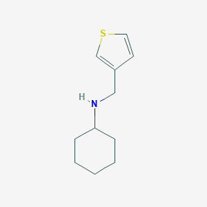 molecular formula C11H17NS B183654 N-(thiophen-3-ylmethyl)cyclohexanamine CAS No. 892592-33-5