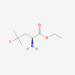(S)-ethyl 2-amino-4-fluoro-4-methylpentanoate