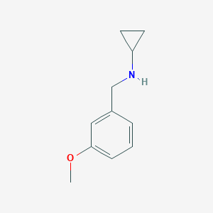 molecular formula C11H15NO B183656 N-(3-methoxybenzyl)cyclopropanamine CAS No. 625437-31-2
