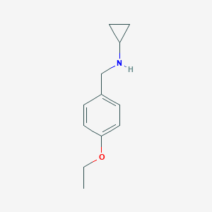 molecular formula C12H17NO B183666 N-(4-ethoxybenzyl)cyclopropanamine CAS No. 892571-13-0