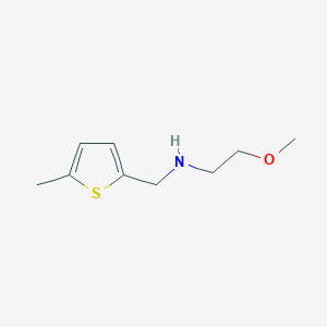 molecular formula C9H15NOS B183667 (2-METHOXYETHYL)[(5-METHYL-2-THIENYL)METHYL]AMINE CAS No. 892570-84-2