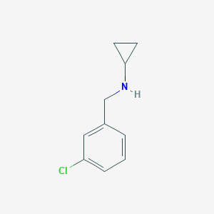molecular formula C10H12ClN B183668 (3-Chlorobenzyl)cyclopropylamine CAS No. 51586-21-1