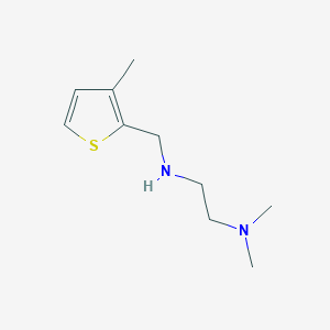 molecular formula C10H18N2S B183669 N,N-Dimethyl-N'-[(3-methyl-2-thienyl)methyl]-1,2-ethanediamine CAS No. 892571-40-3