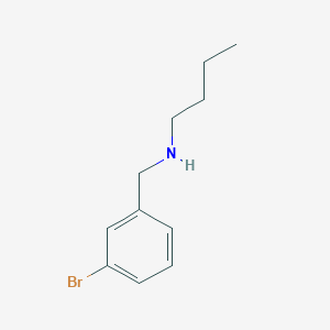 molecular formula C11H16BrN B183678 Benzenemethanamine, 3-bromo-N-butyl- CAS No. 60509-39-9