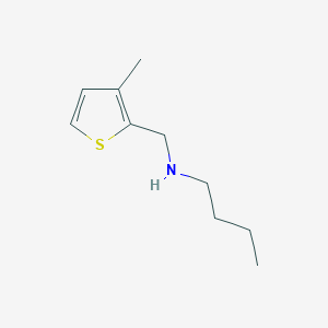 molecular formula C10H17NS B183684 N-[(3-methylthiophen-2-yl)methyl]butan-1-amine CAS No. 893611-80-8