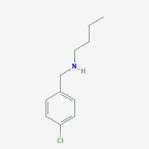 molecular formula C11H16ClN B183688 Benzenemethanamine, N-butyl-4-chloro- CAS No. 16183-32-7
