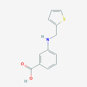 B183690 3-[(2-Thienylmethyl)amino]benzoic acid CAS No. 869947-84-2