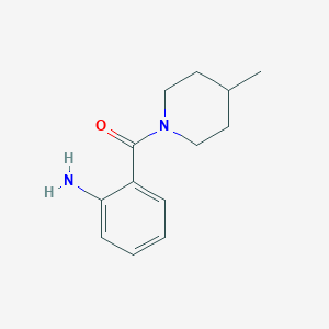 molecular formula C13H18N2O B183697 (2-Aminophenyl)(4-methylpiperidin-1-yl)methanone CAS No. 401589-03-5