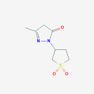 molecular formula C8H12N2O3S B183701 2-(1,1-dioxidotetrahydrothien-3-yl)-5-methyl-2,4-dihydro-3H-pyrazol-3-one CAS No. 881-38-9