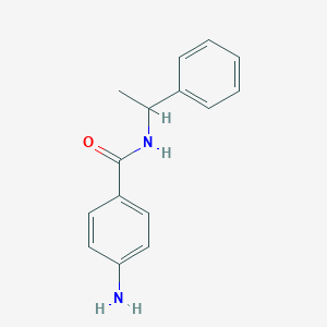 molecular formula C15H16N2O B183709 4-氨基-N-(1-苯乙基)苯甲酰胺 CAS No. 97042-55-2