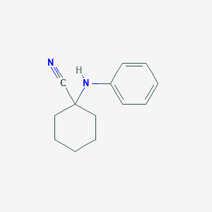 molecular formula C13H16N2 B183713 1-Anilinocyclohexanecarbonitrile CAS No. 64269-06-3
