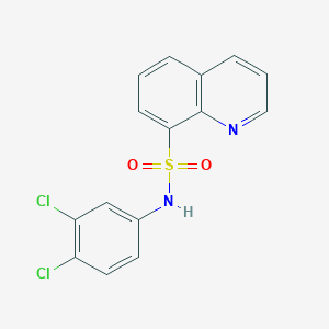 molecular formula C15H10Cl2N2O2S B183731 N-(3,4-dichlorophenyl)quinoline-8-sulfonamide CAS No. 158729-28-3