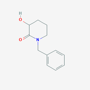molecular formula C12H15NO2 B183736 1-Benzyl-3-hydroxypiperidin-2-one CAS No. 111492-68-3