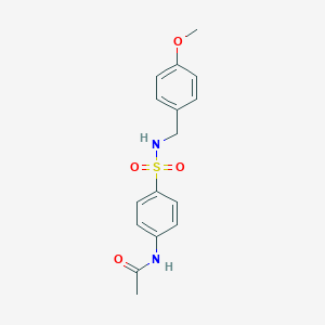 molecular formula C16H18N2O4S B183738 N-[4-[(4-methoxyphenyl)methylsulfamoyl]phenyl]acetamide CAS No. 5861-33-6