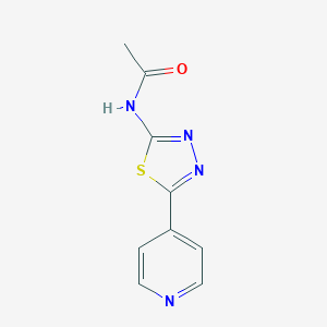 molecular formula C9H8N4OS B183739 Acetamide, N-(5-(4-pyridyl)-1,3,4-thiadiazol-2-YL)- CAS No. 3652-14-0