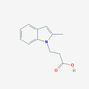 molecular formula C12H13NO2 B183741 3-(2-甲基吲哚-1-基)-丙酸 CAS No. 42951-33-7