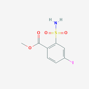 molecular formula C8H8INO4S B183742 2-(Aminosulfonyl)-4-iodobenzoic acid methyl ester CAS No. 144550-79-8