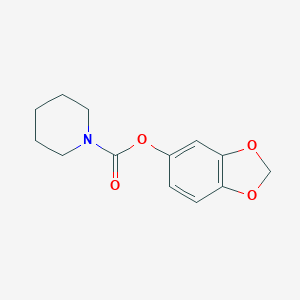molecular formula C13H15NO4 B183743 1,3-Benzodioxol-5-yl piperidine-1-carboxylate CAS No. 5451-82-1