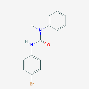 molecular formula C14H13BrN2O B183752 Urea, N'-(4-bromophenyl)-N-methyl-N-phenyl- CAS No. 77585-87-6
