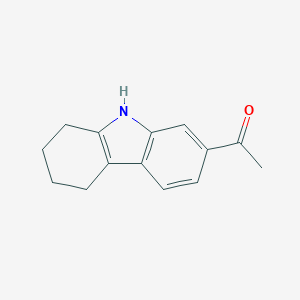 molecular formula C14H15NO B183753 1-(2,3,4,9-tetrahydro-1H-carbazol-7-yl)ethanone CAS No. 80053-43-6