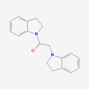 molecular formula C18H18N2O B183758 1H-Indole, 1-((2,3-dihydro-1H-indol-1-yl)acetyl)-2,3-dihydro- CAS No. 56533-62-1