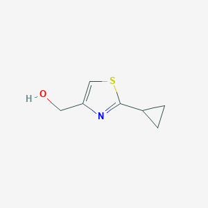 molecular formula C7H9NOS B183763 (2-Cyclopropylthiazol-4-yl)methanol CAS No. 135207-09-9