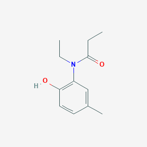 molecular formula C12H17NO2 B183768 N-ethyl-N-(2-hydroxy-5-methylphenyl)propanamide CAS No. 909361-84-8