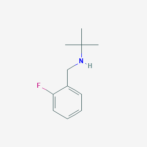 molecular formula C11H16FN B183773 N-(2-fluorobenzyl)-2-methylpropan-2-amine CAS No. 893577-97-4
