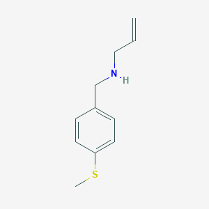 molecular formula C11H15NS B183776 N-[(4-甲硫基苯基)甲基]丙-2-烯-1-胺 CAS No. 893591-69-0