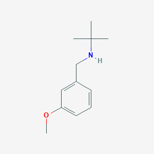 molecular formula C12H19NO B183785 N-[(3-methoxyphenyl)methyl]-2-methylpropan-2-amine CAS No. 207349-84-6