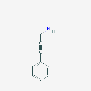2-methyl-N-(3-phenylprop-2-ynyl)propan-2-amine